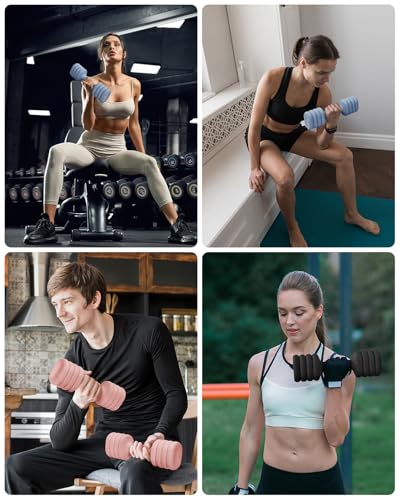 YOTTOY Adjustable Dumbbell Set of 2, 4-in-1 Hand Weights for Women D599