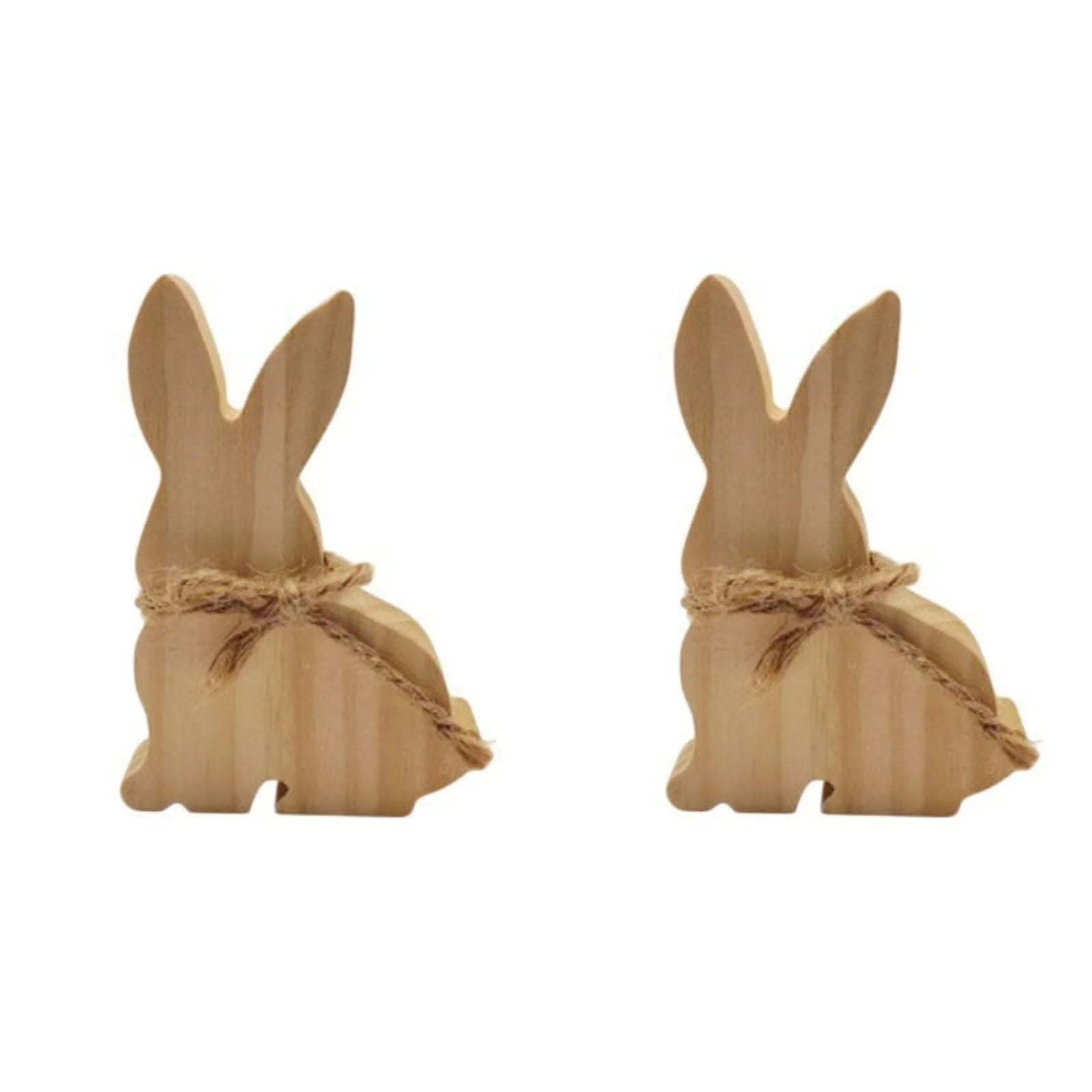 Easter Rabbit Wooden Ornaments 2PCS L247463