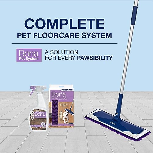 Bona Premium Microfiber Floor Mop for Wet and Dry Cleaning with Pads J3409