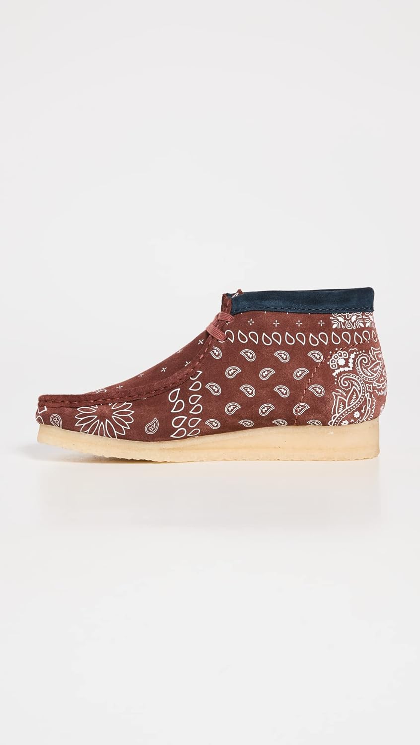 Clarks Men's Wallabee Boots, Brick Paisley, Brown, 11 Medium C506
