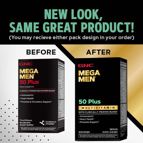 GNC Mega Men 50 Plus 120 Caplets T237