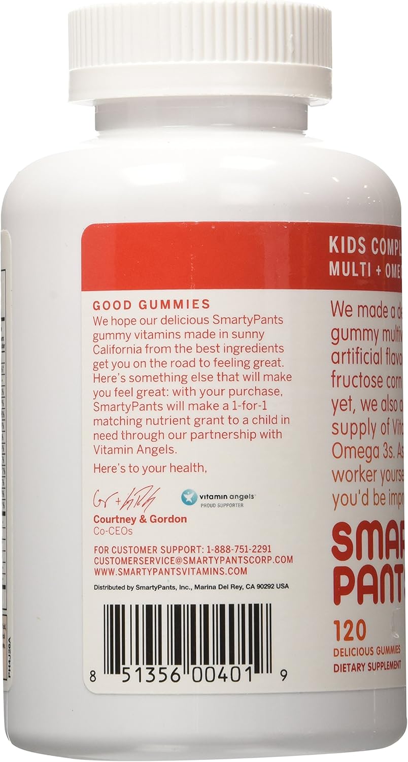 SmartyPants Kids Complete Multivitamins Gummies 120 Count B79488