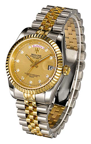 Men's 41mm Quartz Watch with Calendar Luminous Waterproof S339