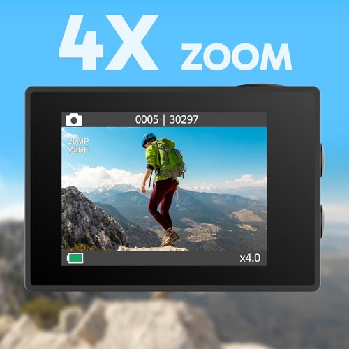 AKASO EK7000 4K30fps Action Camera with 128GB MicroSDXC Card Bundle N9066