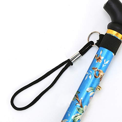 5-Level Adjustable Aluminum Walking Cane for Seniors, Folding with Ergonomic Handle Y21825