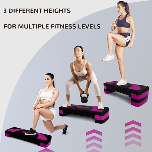 BalanceFrom Aerobic Step Platform Exercise Stepper for Home Gym Cardio & Balance Training B6436