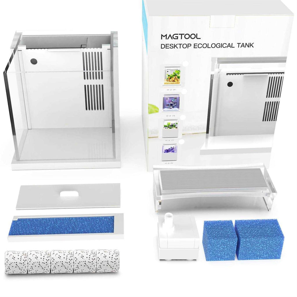 MagTool Desktop Mini Acrylic 0.95gal Reef Aquarium with LED Light F350