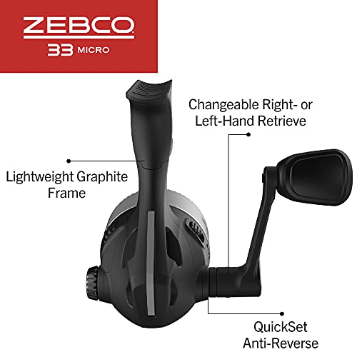 Zebco 33 Spincast Reel and 2-Piece Fishing Rod Combo with EVA Handle N456641