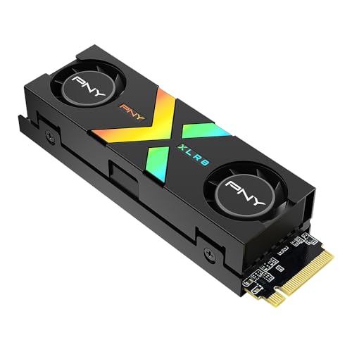 PNY CS3150 1TB PCIe Gen5 x4 NVMe M.2 SSD with Dual Fan Heatsink X402536