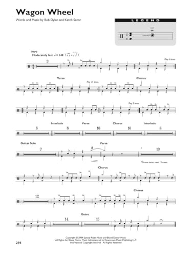 The Drummers Fake Book 250 Easy-to-Use Drum Charts O673