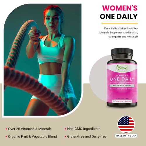 Pure By Nature One-Daily Multivitamin for Women, 60 Veggie Capsules X3330