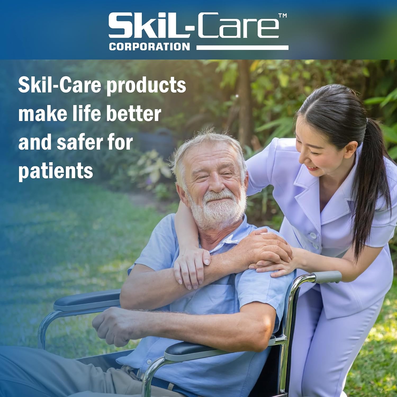 Skil-Care Wheelchair Footrest Extender with Leg Separation, 8" H x 7" D x 3" Thick T964