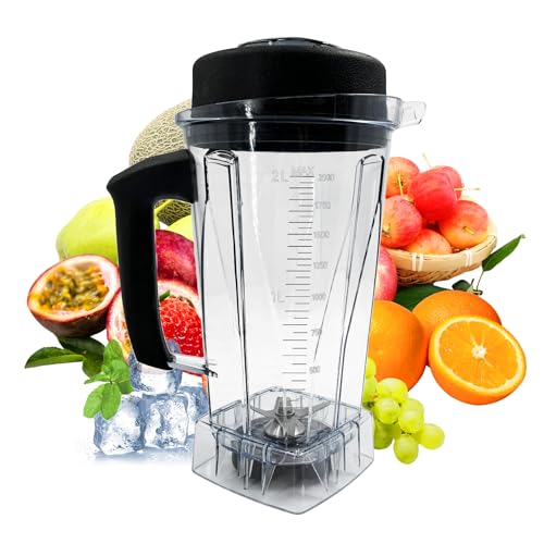 For Vitamix Blender Pitcher 64oz, Replace 5000 5200 5500 6300 7500 Pro200 500 750 Vita-Prep vm0101 vm0102 vm0103 E310 320, asy172 Classic/Commercial series etc Pitcher Jar Cup, 3-Year Warranty