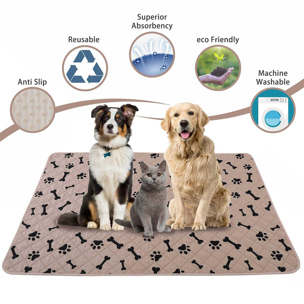 nanbowang Washable Non-Slip Dog Crate Pee Pads for Small Dogs W67447