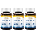 Lovita Cod Liver Oil 400 mg, Omega 3 with Vitamin A & Vitamin D3, Norwegian Cod Liver Oil, Rich in EPA and DHA, Heart & Brain Health, 90 Softgels (Pack of 3)