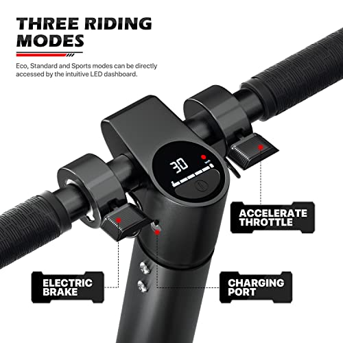 MoNiBloom E-Scooter Electric Folding Scooter with LED Display and Bluetooth APP E53743