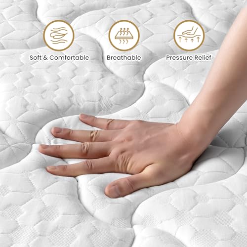 BedStory Queen Mattress 12 Inch Hybrid Innerspring with Gel Memory Foam, Medium Firm M697