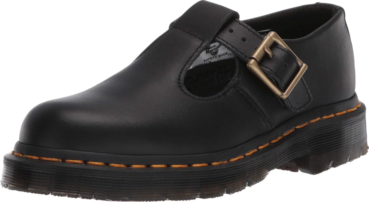Dr. Martens Polley, Women's, Black, Soft Toe, Slip Resistant Mary Jane (8.0 MW)