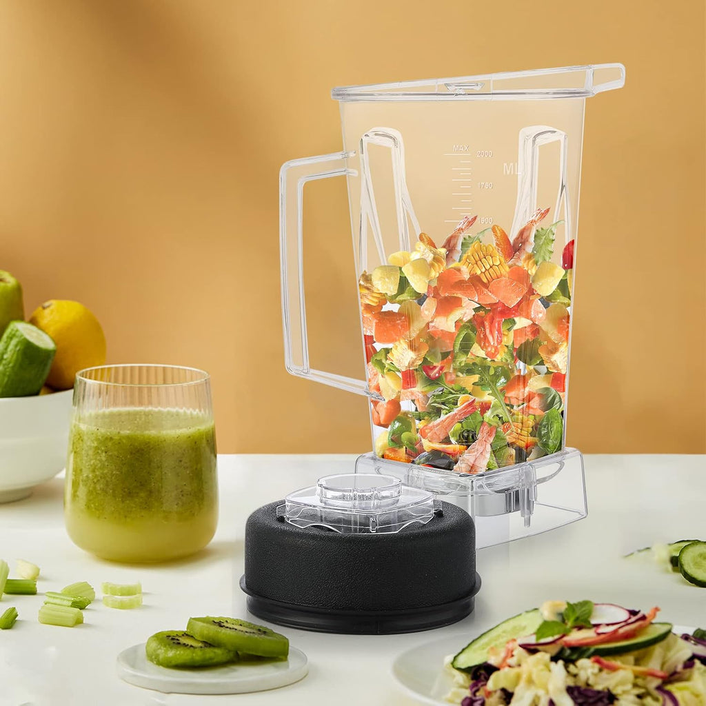 64 oz Blender Pitcher Replacement with Blade and Lid for Vitamix 5200 5000 N970