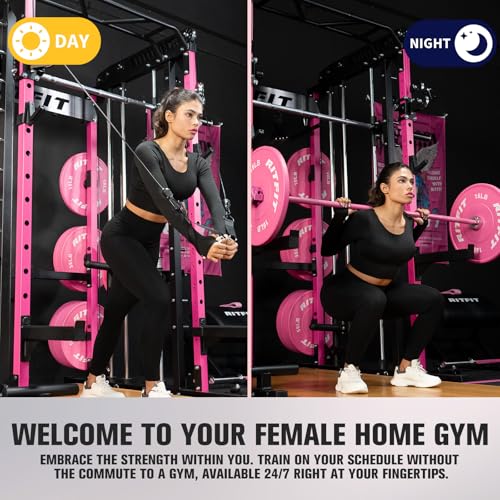 RitFit M1 & M1 Pro Smith Machine with Cable Crossover System for Home Gym Y659852
