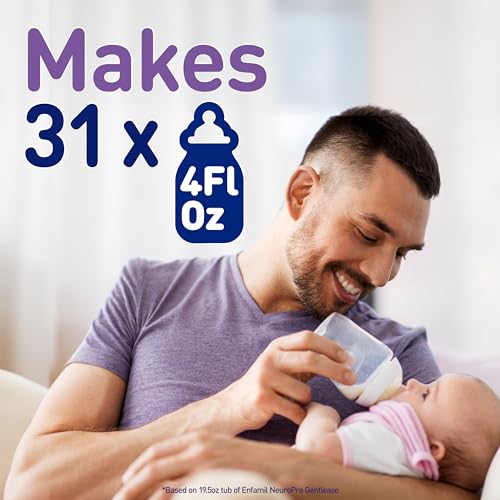 Enfamil NeuroPro Gentlease Baby Formula, DHA, Prebiotics, 35.2 oz (Pack of 4) F222569