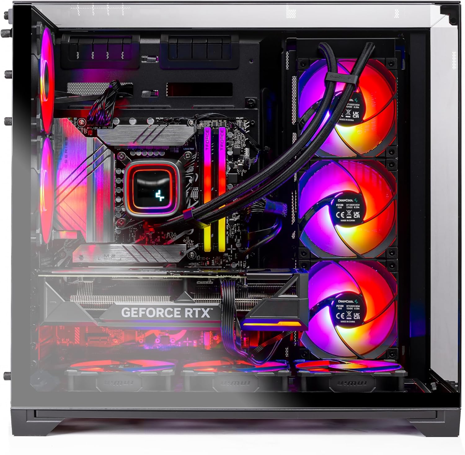 Skytech O11V Gaming PC Desktop, Ryzen 7 7700X, RTX 4070 Ti Super, 32GB DDR5, 1TB SSD Y2363