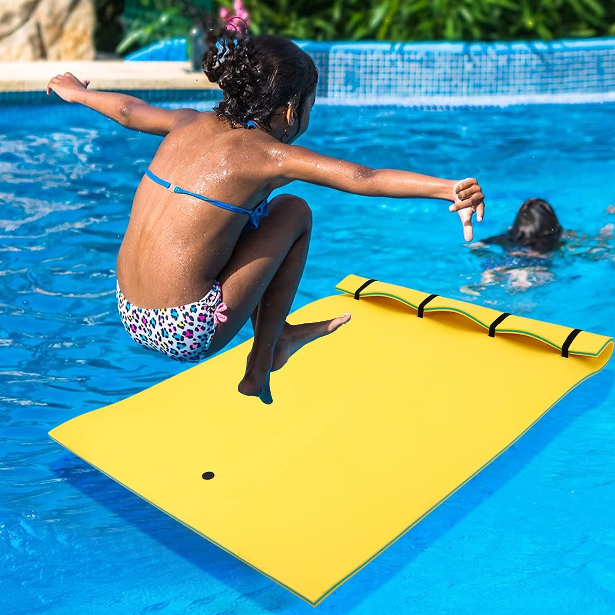 Outroad Floating Water Pad Mat 3 Layers XPE Foam Lily Pad for Beach Lake W6387