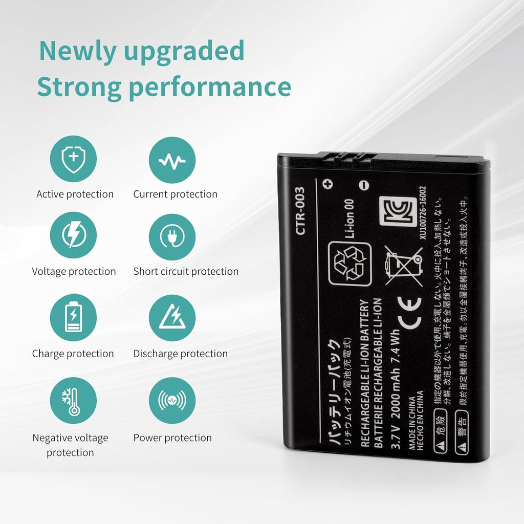 Replacement CTR-003 Battery for Nintendo 3DS 2DS 2DS XL G838