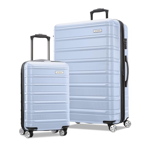 Samsonite Omni 2 Hardside Expandable Luggage 2-Piece Set, Lagoon Blue Q67173