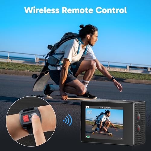 AKASO EK7000 4K30fps Action Camera with 128GB MicroSDXC Card Bundle N9066