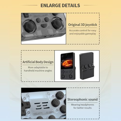 RGB20SX Handheld Game Console, 4 Inch IPS Screen, 16+256G Linux Retro Gaming Player E47018