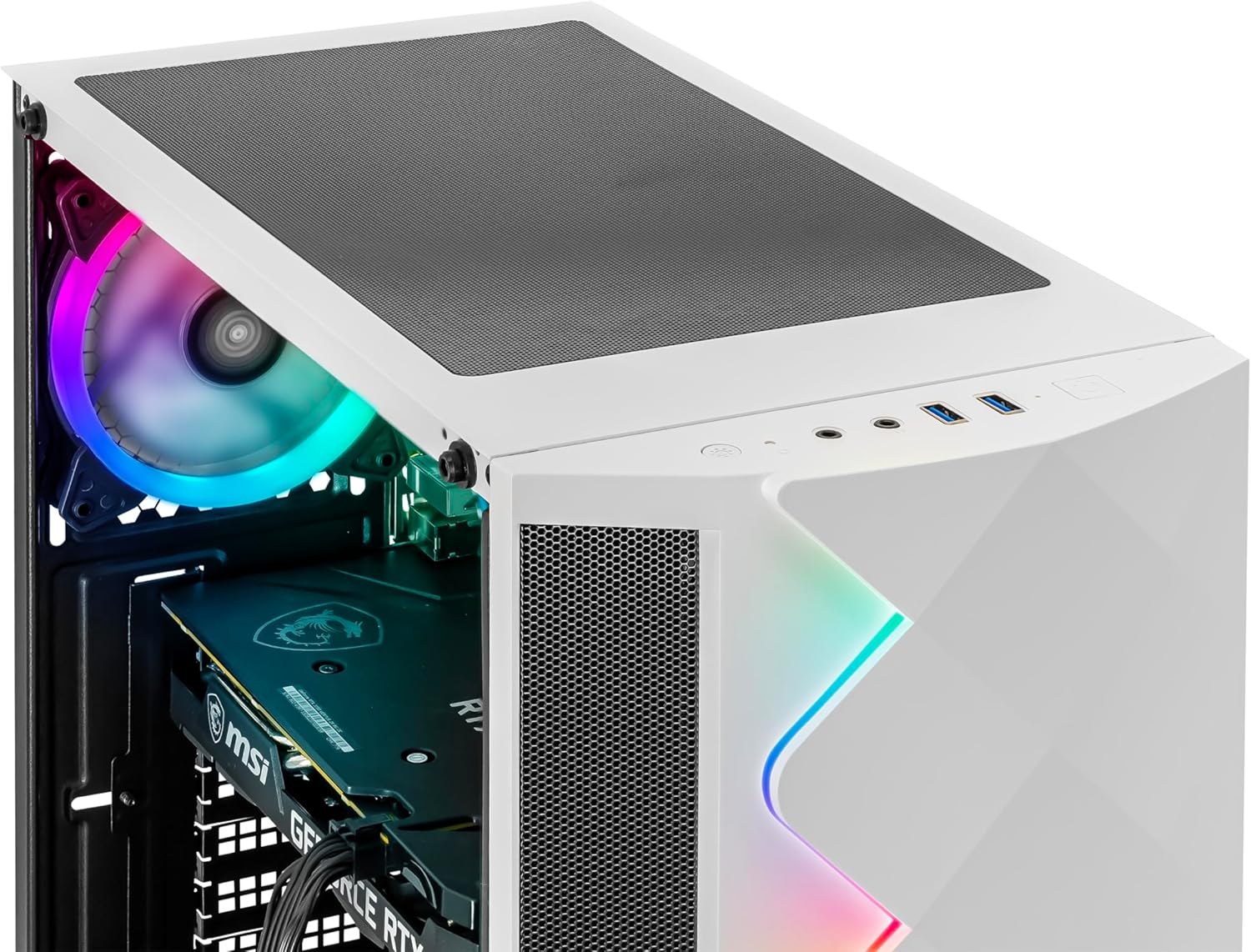 YEYIAN GeForce RTX 4060 Gaming PC, AMD Ryzen 5 7500F, 16GB DDR5, 1TB SSD, Win 11 W63366