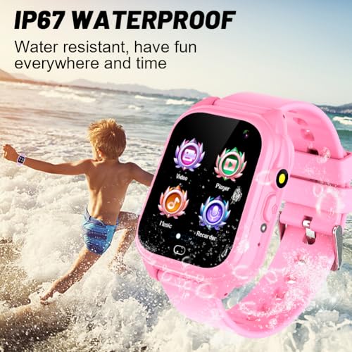 Kids Waterproof Smart Watch for Boys Girls Ages 3-12 with Camera and Games A870