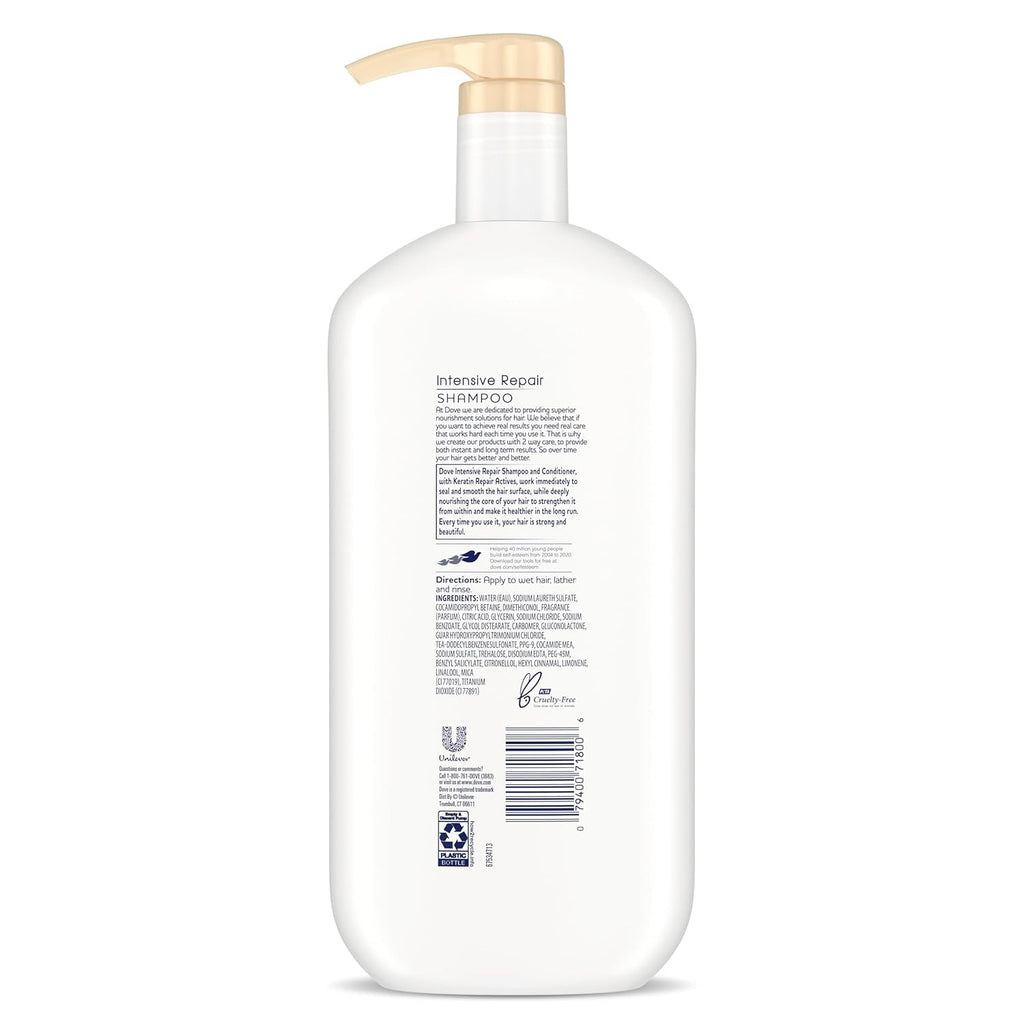 Dove Nutritive Solutions Strengthening Shampoo and Conditioner with Pump, Intensive Repair, 2 Count, 31 oz Z5844