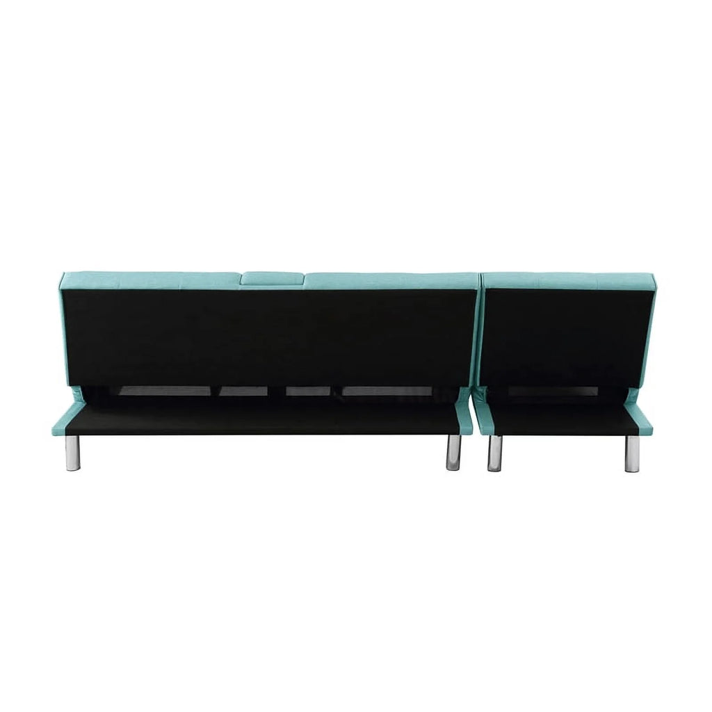 Serta Michigan Convertible Sofa Sky Blue Fabric G87450