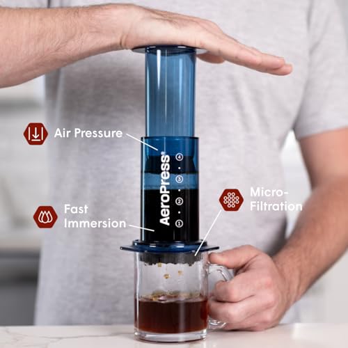 AeroPress Original Coffee Press – 3-in-1 Portable Coffee Maker for Travel C406