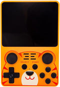 POWKIDDY RGB20S Handheld Game Console, 3.5 Inch IPS Portable Retro Arcade Built-in 20,000 Games, Yellow