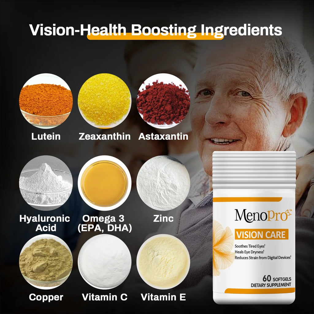 Menopro Vision Care Softgels, Lutein, Zeaxanthin, Astaxanthin, 60 ct Z4161