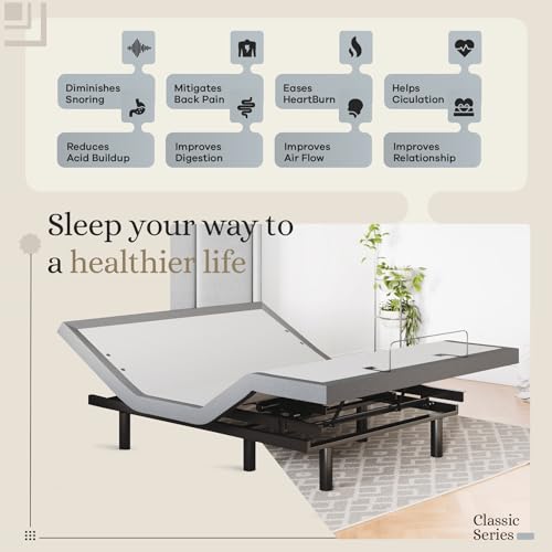 Sven & Son Classic Adjustable Bed Base Split King with Hybrid Spring Mattress I50028