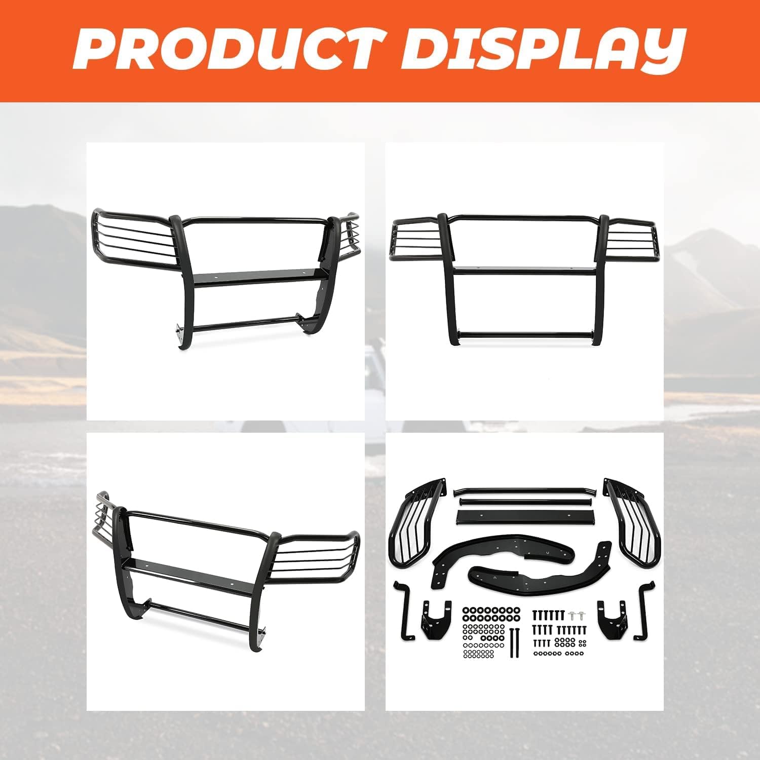 Kojem Brush Grill Guard for 2005-2014 Toyota Tacoma Front Bumper I4033