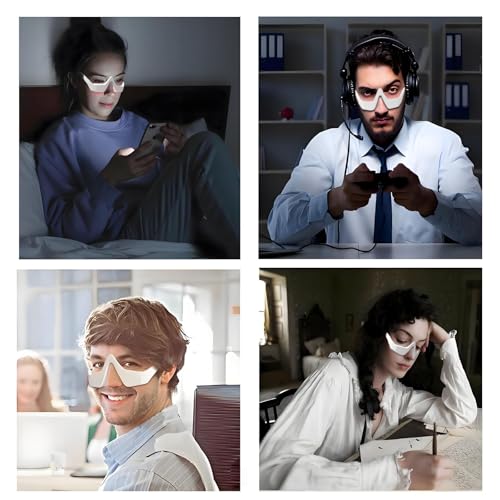 Under Eye Red Light Therapy Eyelift Massager Glasses for Dark Circles and Wrinkles L768733