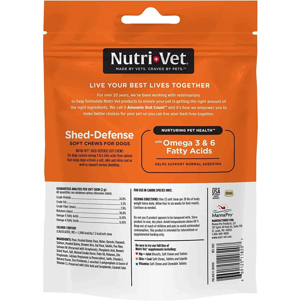 Nutri-Vet Shed Defense Soft Chews for Dogs V716328