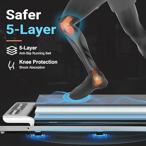 Walking Pad Under Desk Treadmill 2.5 HP Portable 3 in 1 with Remote Control S843130