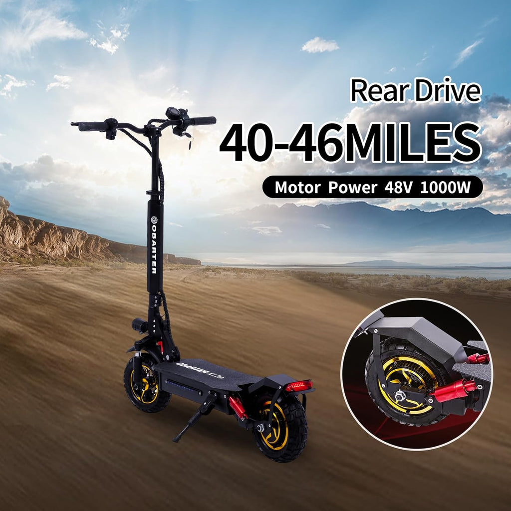 X1pro Foldable Electric Scooter 1000W Off-Road 10" Vacuum Tire W452342