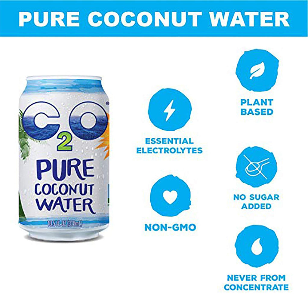 C2O Pure Coconut Water 10.5 Fl Oz (Pack of 24) J890