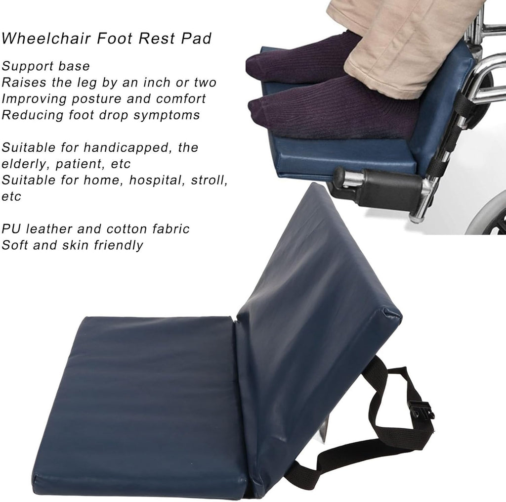 Wheelchair Foot Rest Extender Elevating Pad with Quick Release Strap B769