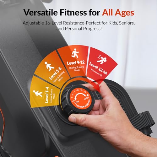 Magnetic Rowing Machine for Home, 16 Levels Resistance, 350 LB Capacity Q832