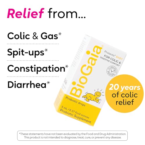 BioGaia Baby Probiotic Drops for Colic & Gas Relief, Safe for Newborns G106