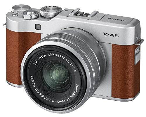 Fujifilm X-A5 Mirrorless Digital Camera with 15-45mm Lens, Silver R427110