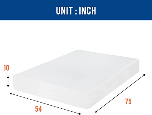 Queen Mattress 8 Inch Gel Memory Foam, Medium Firm, CertiPUR-US Certified D27938
